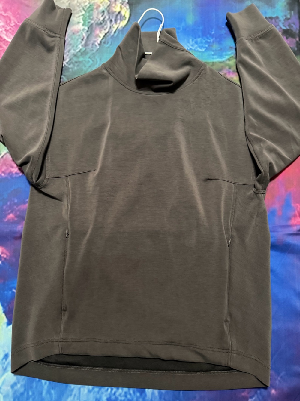 Danskin Heathered Charcoal Pullover with open Back